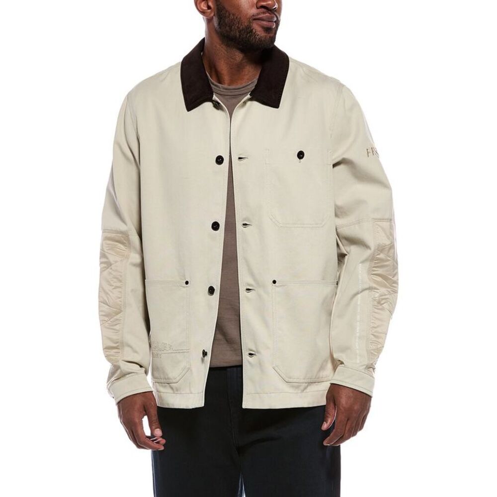 Moncler Mens Woven Jacket, White